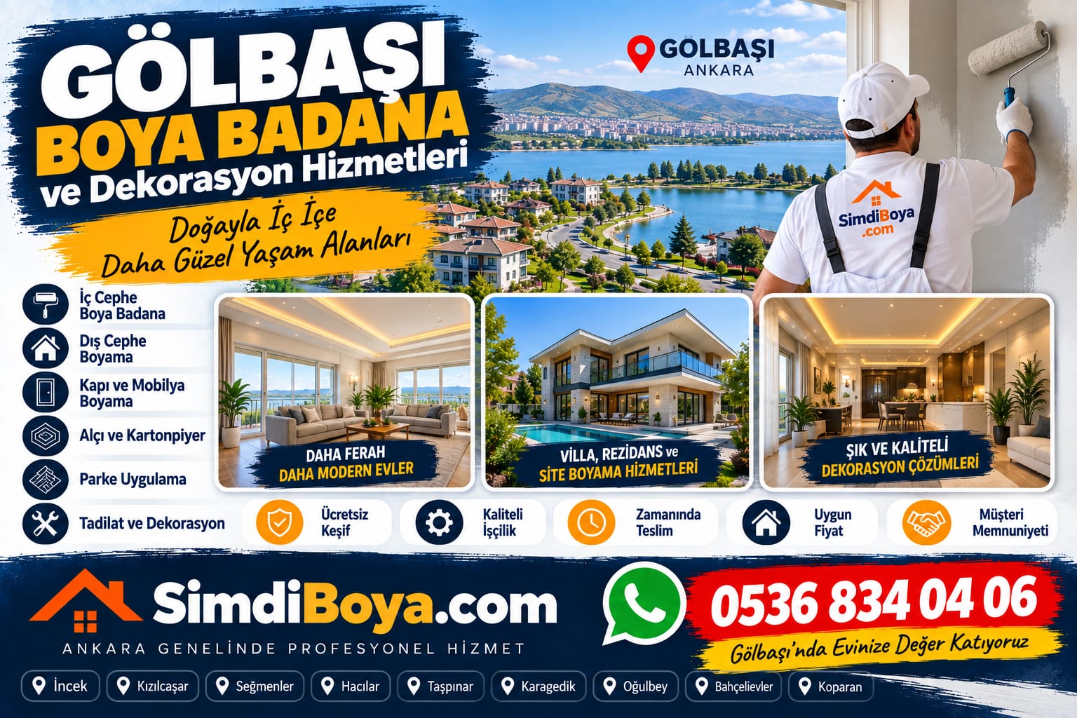 Gölbaşı Boyacı ve Boya Badana | ŞimdiBoya